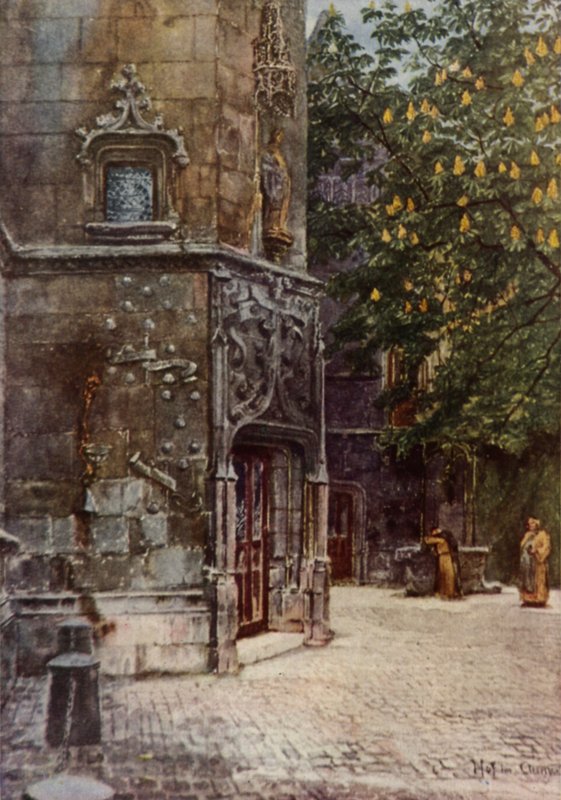 Um canto protegido de Paris (lito colorido) de American School