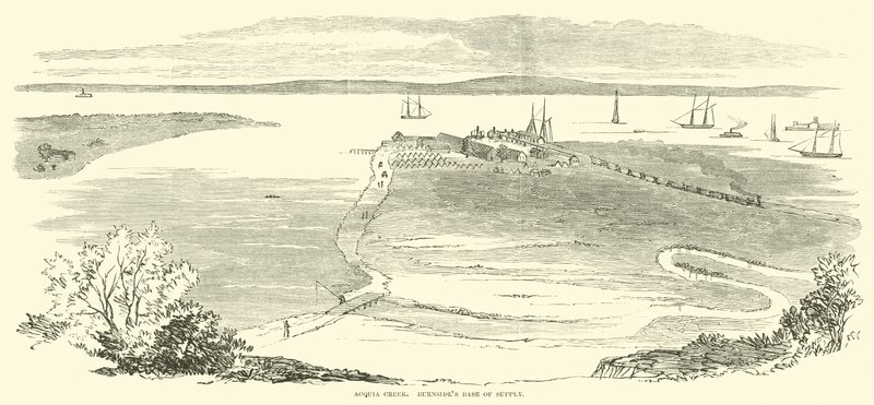 Acquia Creek, Burnsides Base de abastecimento, novembro de 1862 de American School