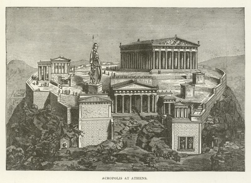 Acrópole em Atenas de American School
