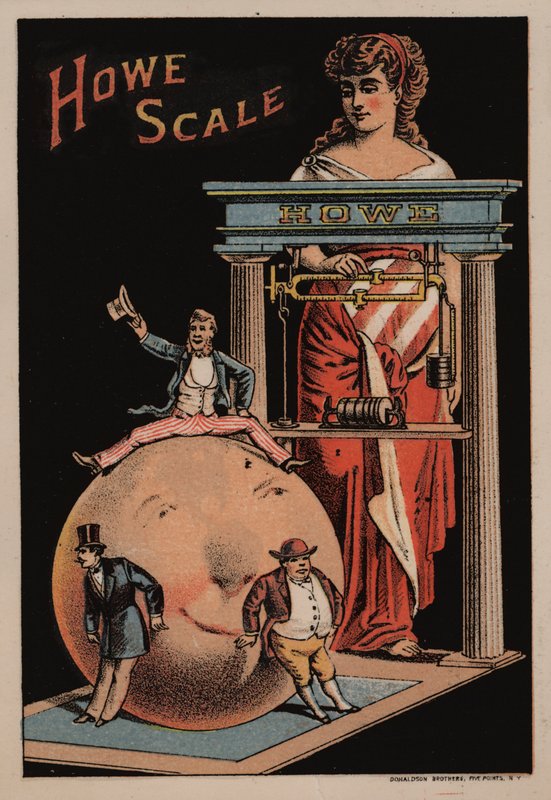 Propaganda para balanças Howe de American School
