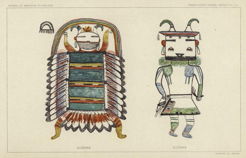 Alosaka (litografia a cores) de American School