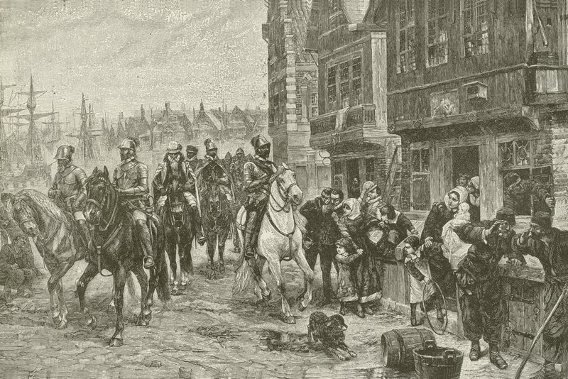 Alvas Last Ride through Amsterdam, da pintura de Chas Rochussen de American School