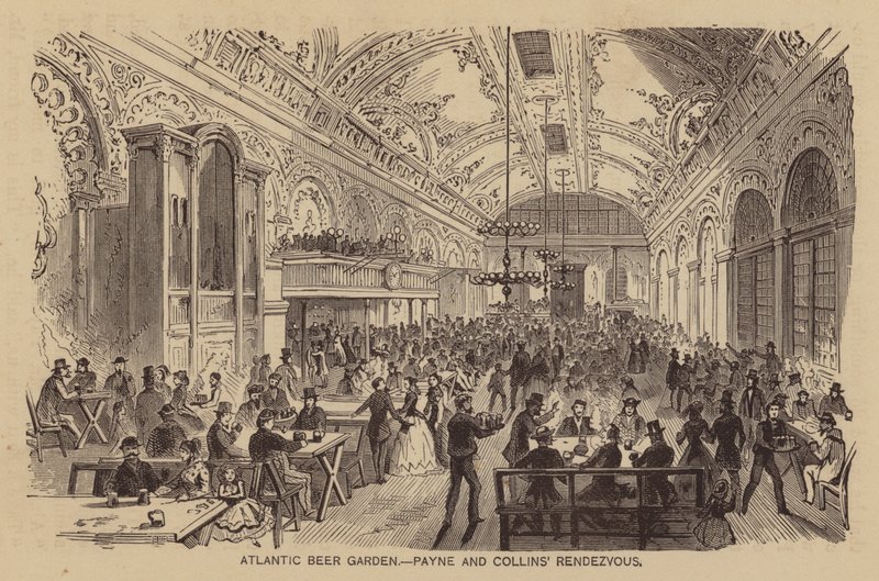 Jardim Atlântico da Cerveja, Rendezvous de Payne e Collins (gravura) de American School