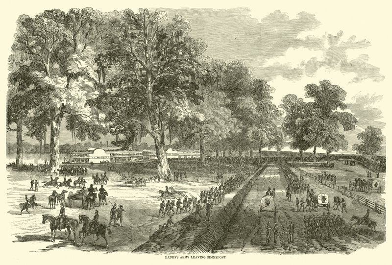 Exército de bancos deixando Simmsport, maio de 1863 de American School