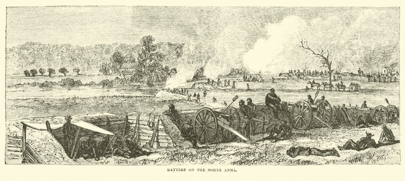 Bateria na Anna do Norte, em maio de 1864 de American School