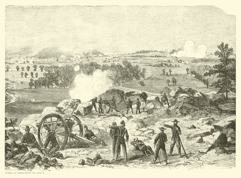 Batalha de Gettysburg, Cimeira de Little Round Top, 2 de julho de 1863 de American School