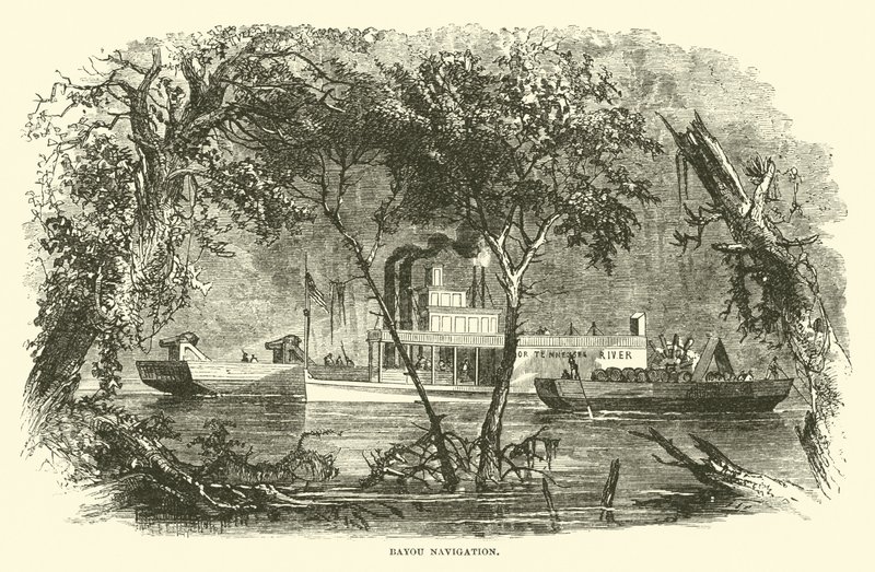 Bayou Navigation, março de 1863 de American School