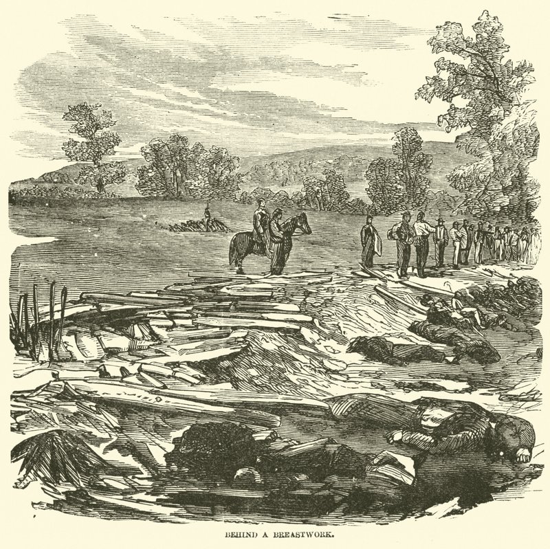 Atrás de um peitoral, setembro de 1862 de American School