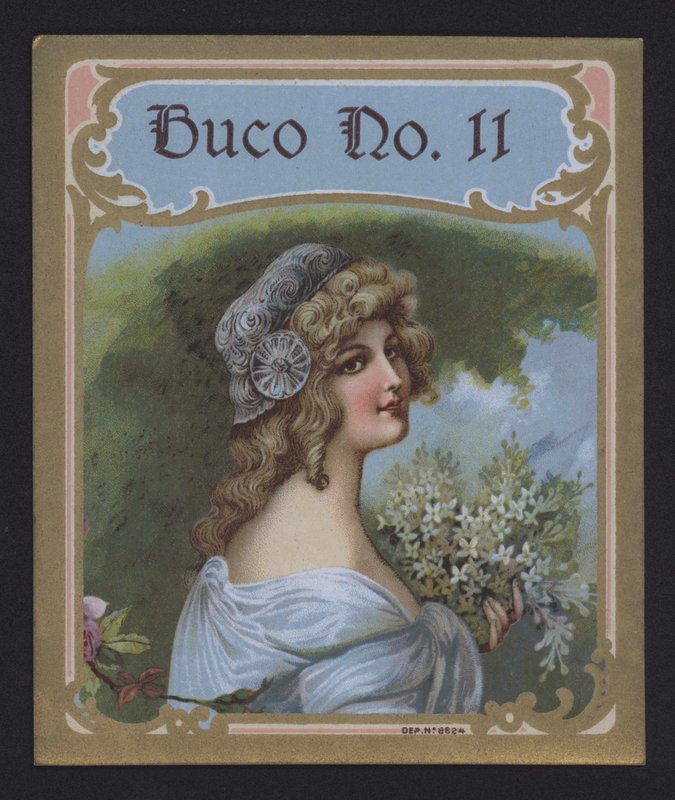 Buco No 11, etiqueta de charuto (chromolitho) de American School