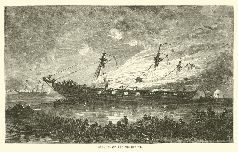 Queima do Mississippi, abril de 1863 de American School