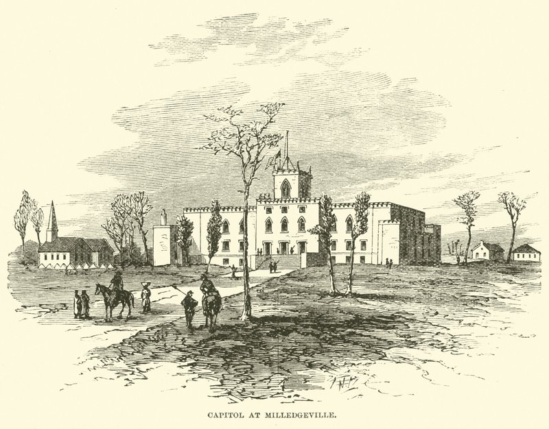 Capitólio em Milledgeville, novembro de 1864 de American School