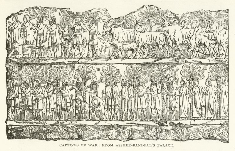 Cativos da Guerra; do palácio de Assur-bani-pals de American School