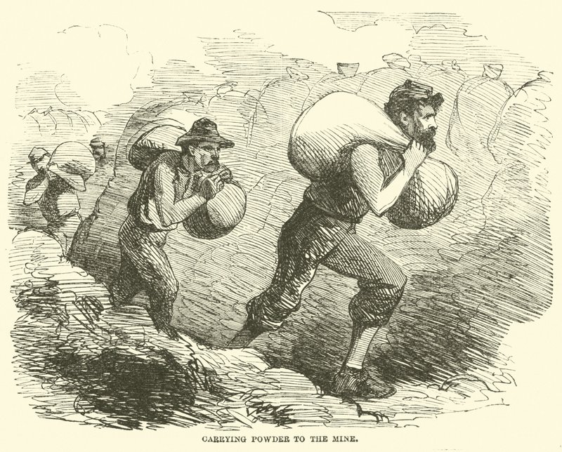 Levando pó para a mina, julho de 1864 de American School