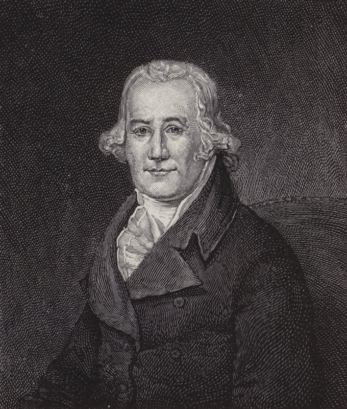 Caspar Wistar, médico e anatomista americano (gravura) de American School