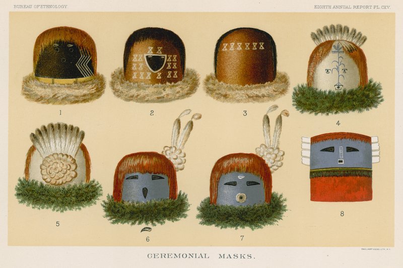 Máscaras cerimoniais de American School