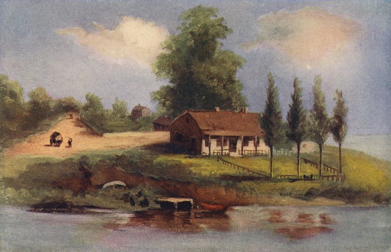 Chicago: The Old Kinzie House (cor litho) de American School