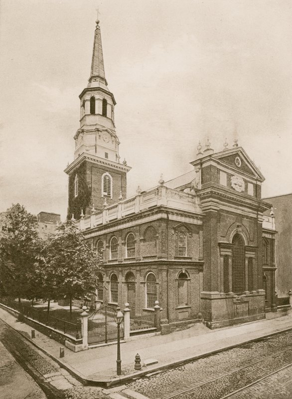 Igreja de Cristo, Filadélfia (fotogravura) de American School