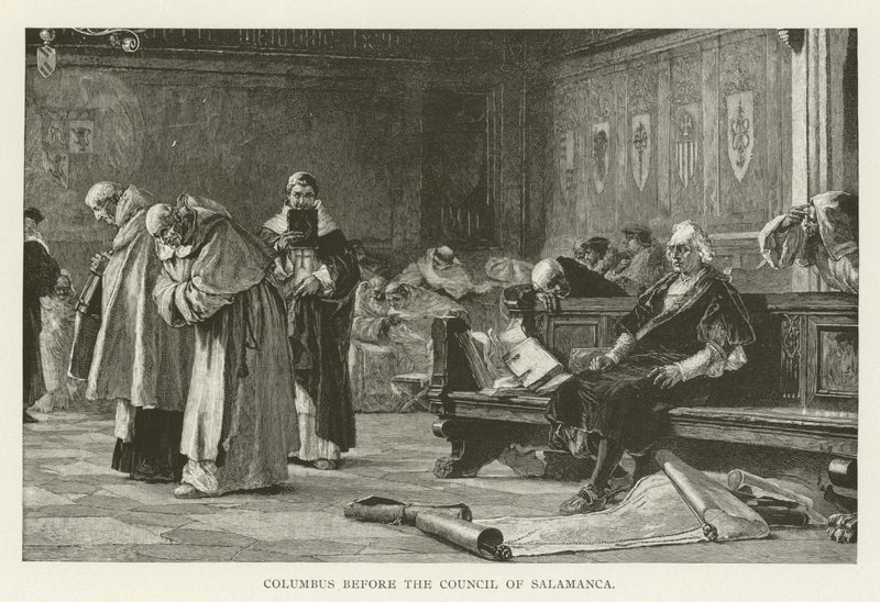 Columbus antes do Conselho de Salamanca de American School