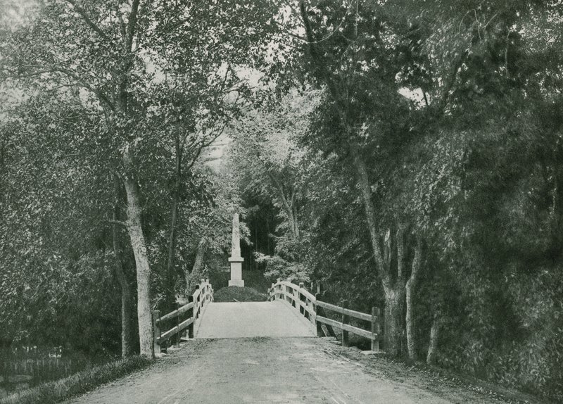 Concord Bridge, Lexington (fotogravura) de American School
