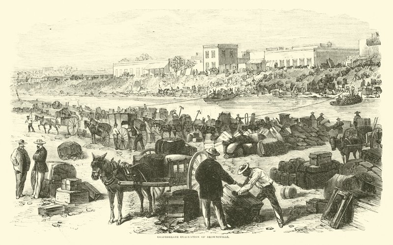 Evacuação confederada de Brownsville, novembro de 1863 de American School