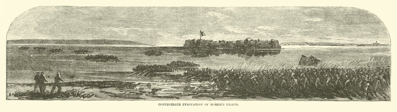 Evacuação confederada da Ilha Morriss, setembro de 1863 de American School