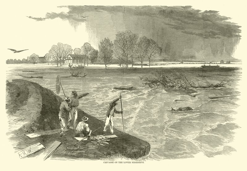 Fenda no Lower Mississippi, 1862 de American School