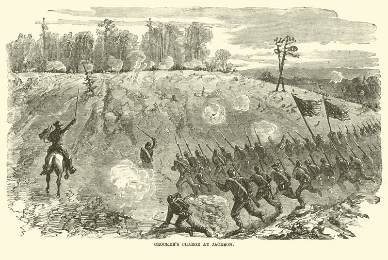 Crockers cobram em Jackson, em maio de 1863 de American School