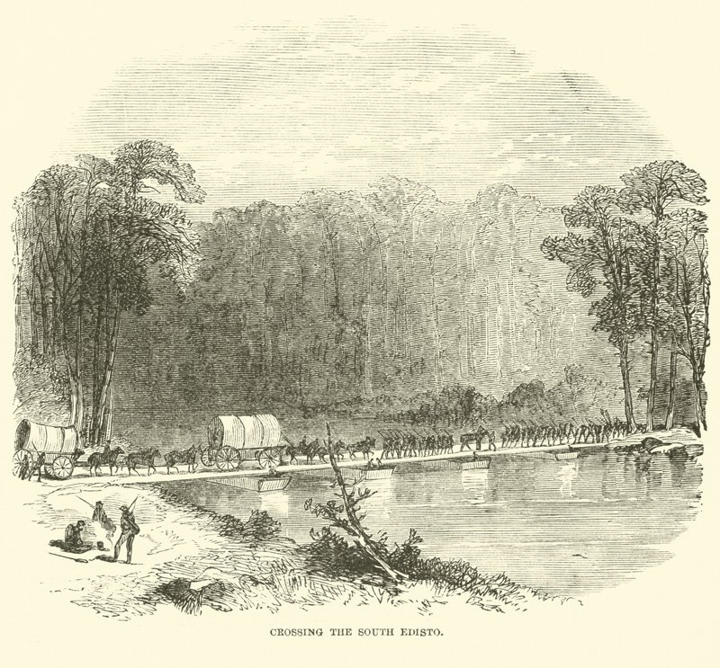 Atravessando o Edisto Sul, janeiro de 1865 de American School