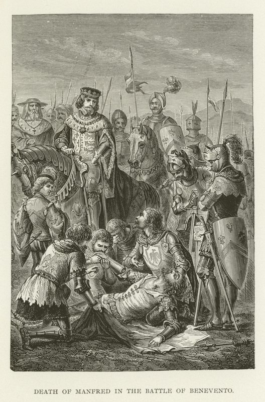 Morte de Manfred na Batalha de Benevento de American School