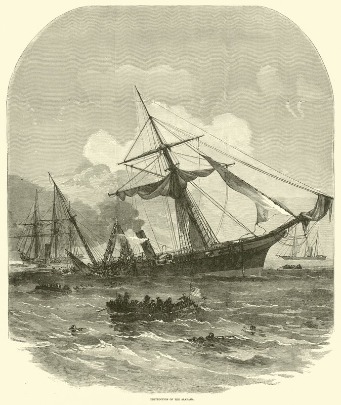 Destruição do Alabama, junho de 1864 de American School
