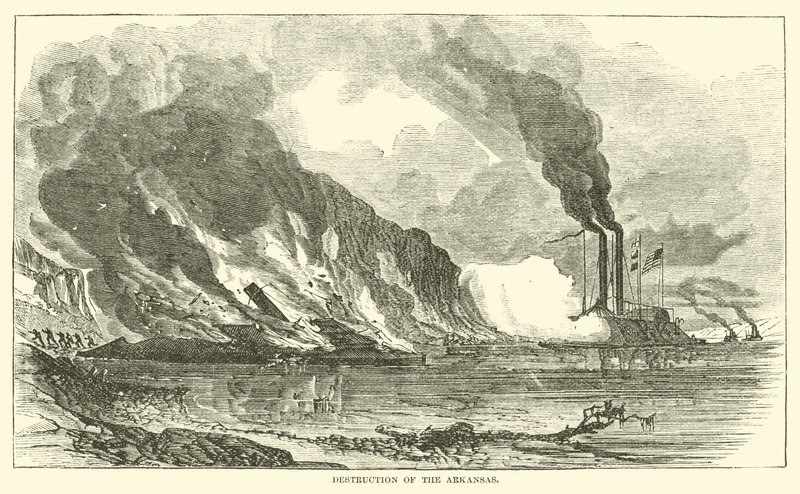 Destruição do Arkansas, julho de 1862 de American School