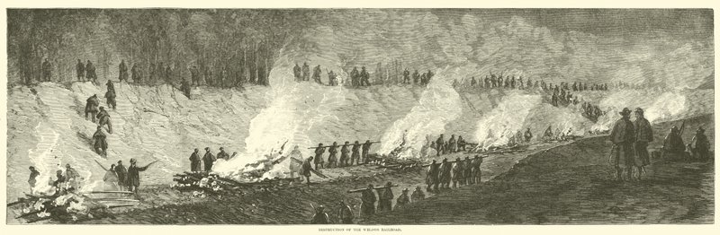 Destruição da ferrovia Weldon, setembro de 1864 de American School