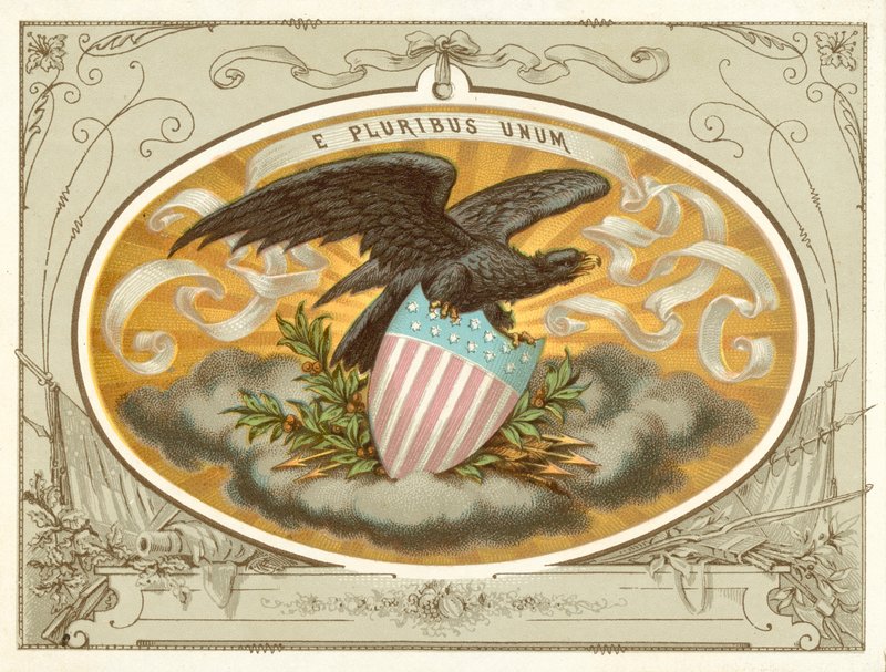 E Pluribus Unum (chromolitho) de American School
