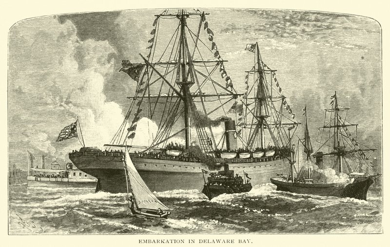Embarque na Baía de Delaware de American School