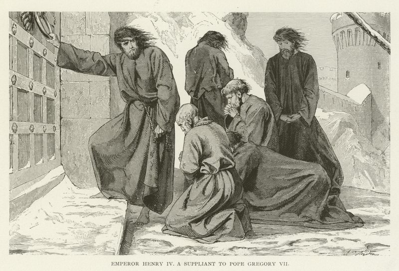 Imperador Henrique IV, suplicante ao papa Gregório VII de American School