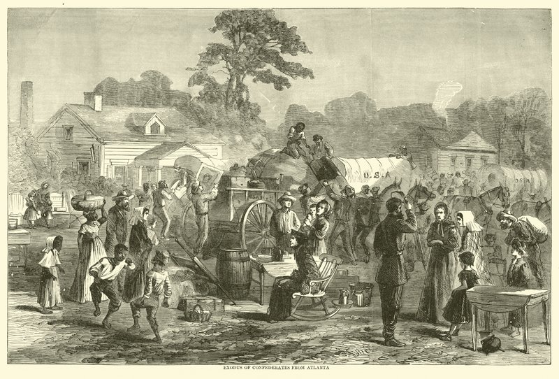 Êxodo dos Confederados de Atlanta, setembro de 1864 de American School