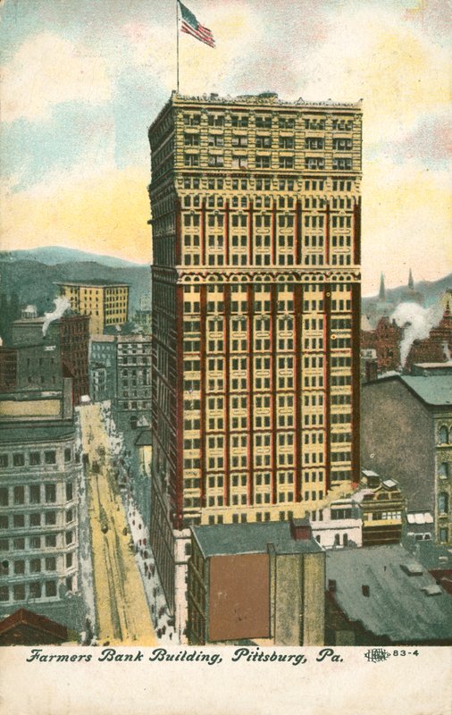 Farmers Bank Building, Pittsburgh, Pennsylvania, EUA (cor litho) de American School