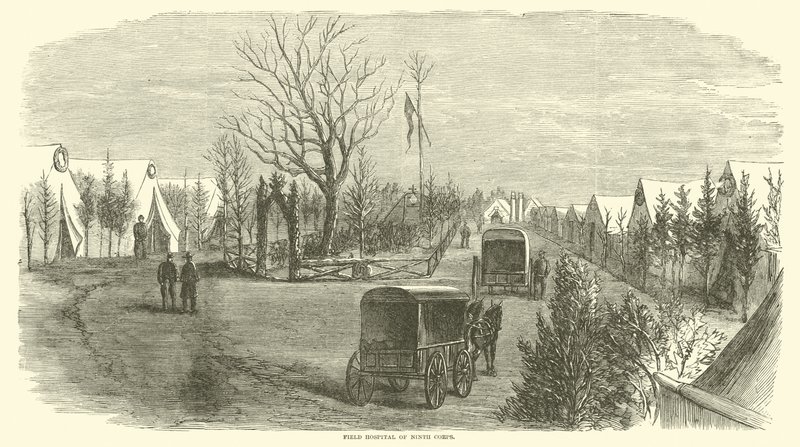 Hospital de campanha do Nono Corpo, março de 1865 de American School