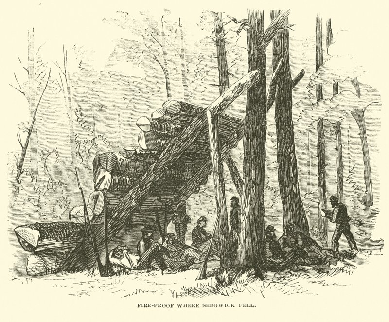 À prova de fogo, onde Sedgwick caiu, em maio de 1864 de American School