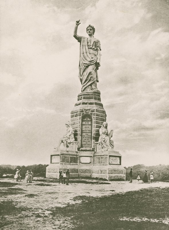 Forefathers monument, Plymouth (fotogravura) de American School