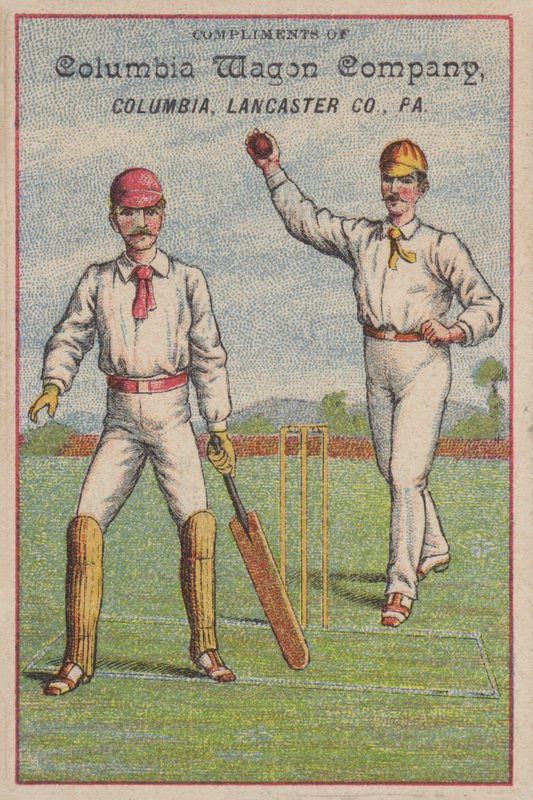 Jogo de cricket (chromolitho) de American School