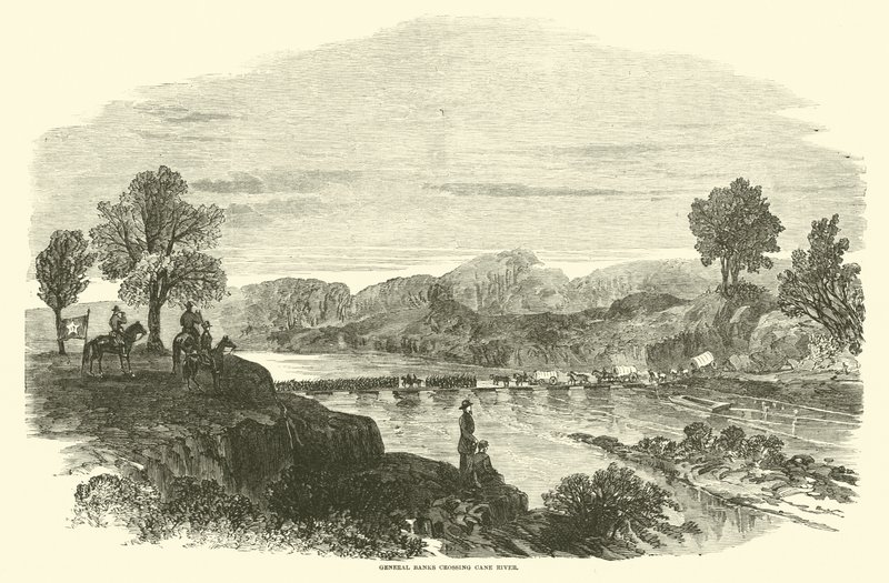Bancos Gerais cruzando o Rio Cane, abril de 1864 de American School