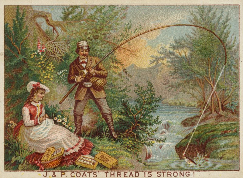 Cavalheiro de pesca na margem do rio de American School