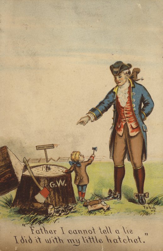 George Washington confessando a seu pai de American School