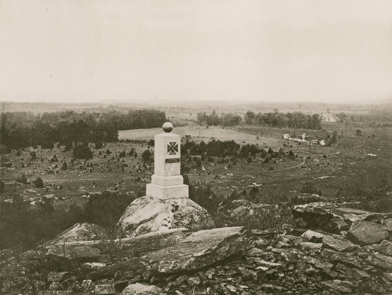 Campo de batalha de Gettysburg (fotogravura) de American School