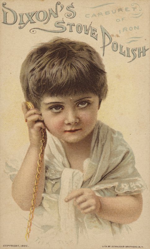 Menina, segurando, bolso, relógio de American School
