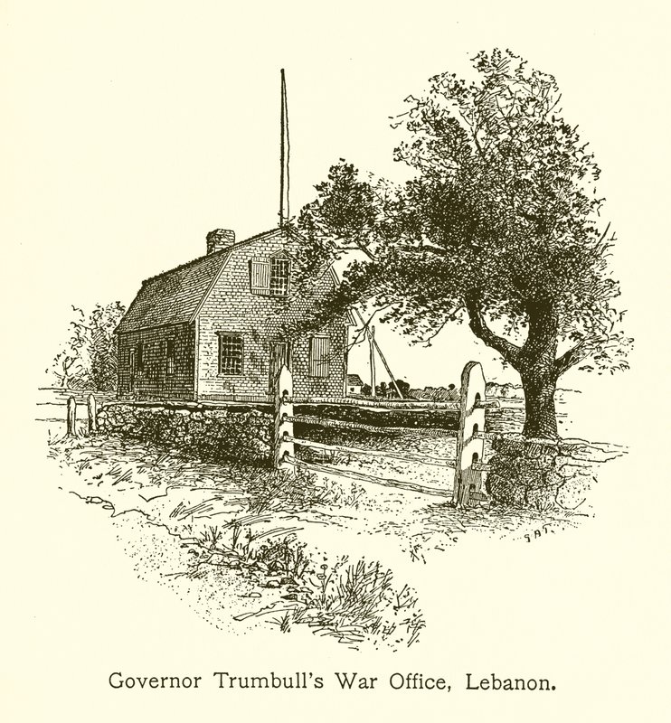 Gabinete de Guerra do Governador Trumbulls, Líbano, Connecticut de American School