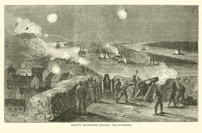 Subsídios transportam as baterias, abril de 1863 de American School