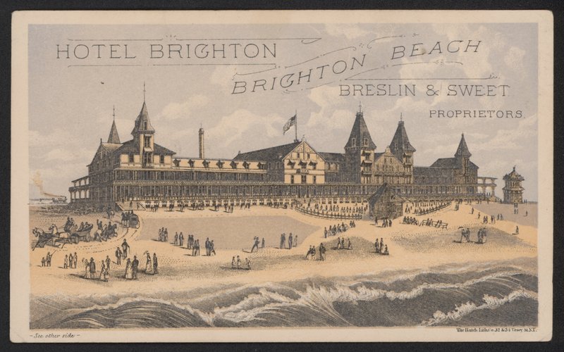 Hotel Trade Card (gravação a cores) de American School