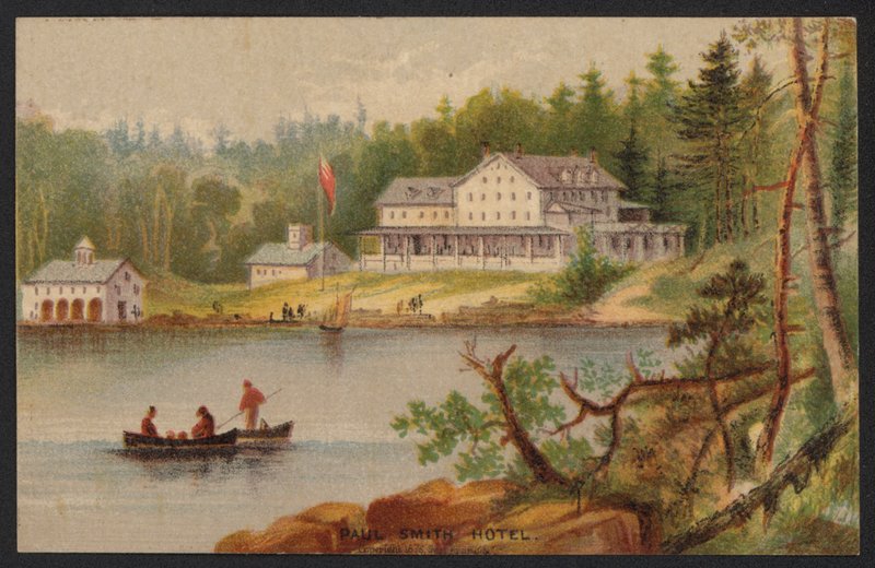 Hotel Trade Card (gravação a cores) de American School